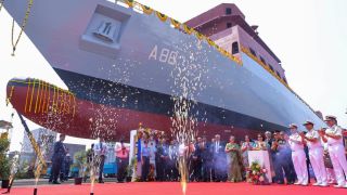 First indigenous cadet training ship for the Indian Navy was launched at the L&T Shipyard in Kattupalli, Chennai